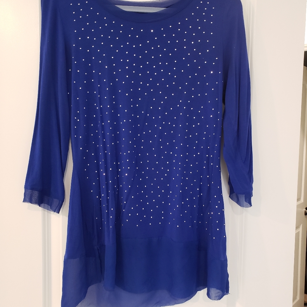 Blue sparkle shirt